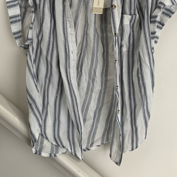 Thin striped button up shirt - Picture 2 of 5
